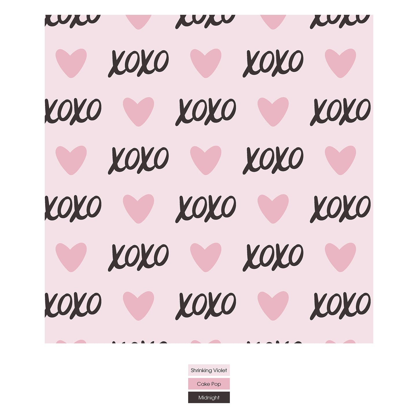 Print Convertible Sleeper with Zipper in Shrinking Violet XOXO