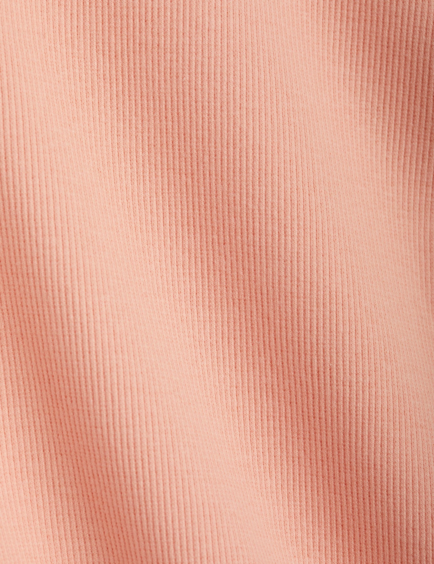 Pink Solid Ribbed Short Sleeve Tee