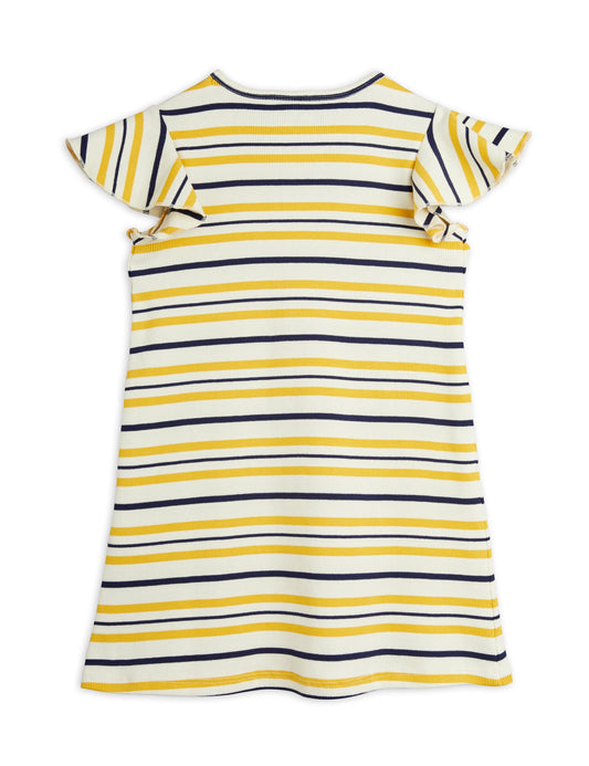 Stripe Ribbed Wing Dress