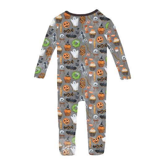 Print Convertible Coverall in Halloween Treats