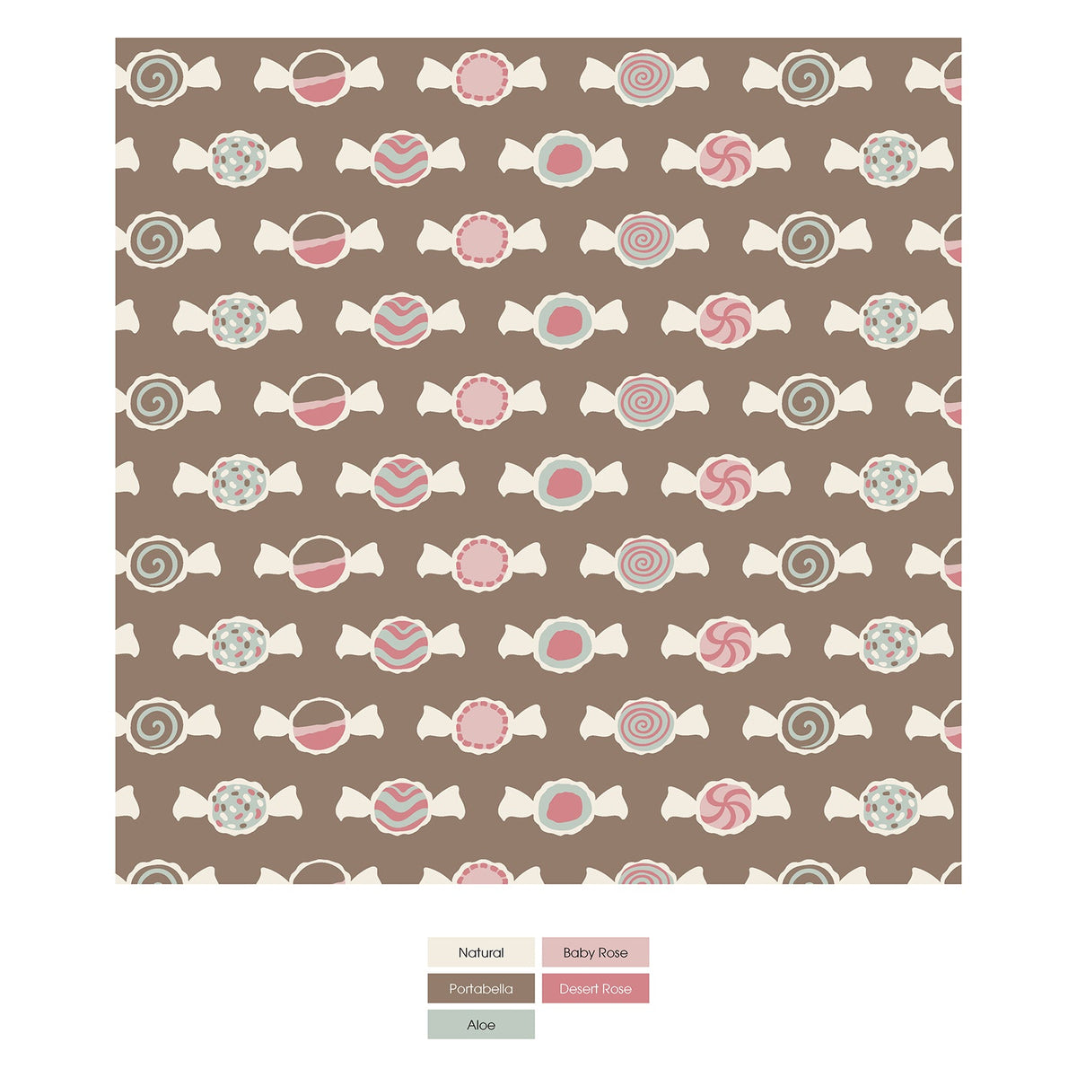 Print Coverall with 2 Way Zipper in Portabella Saltwater Taffy