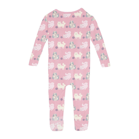 Print Convertible Sleeper with Zipper in Cake Pop Cats and Yarn