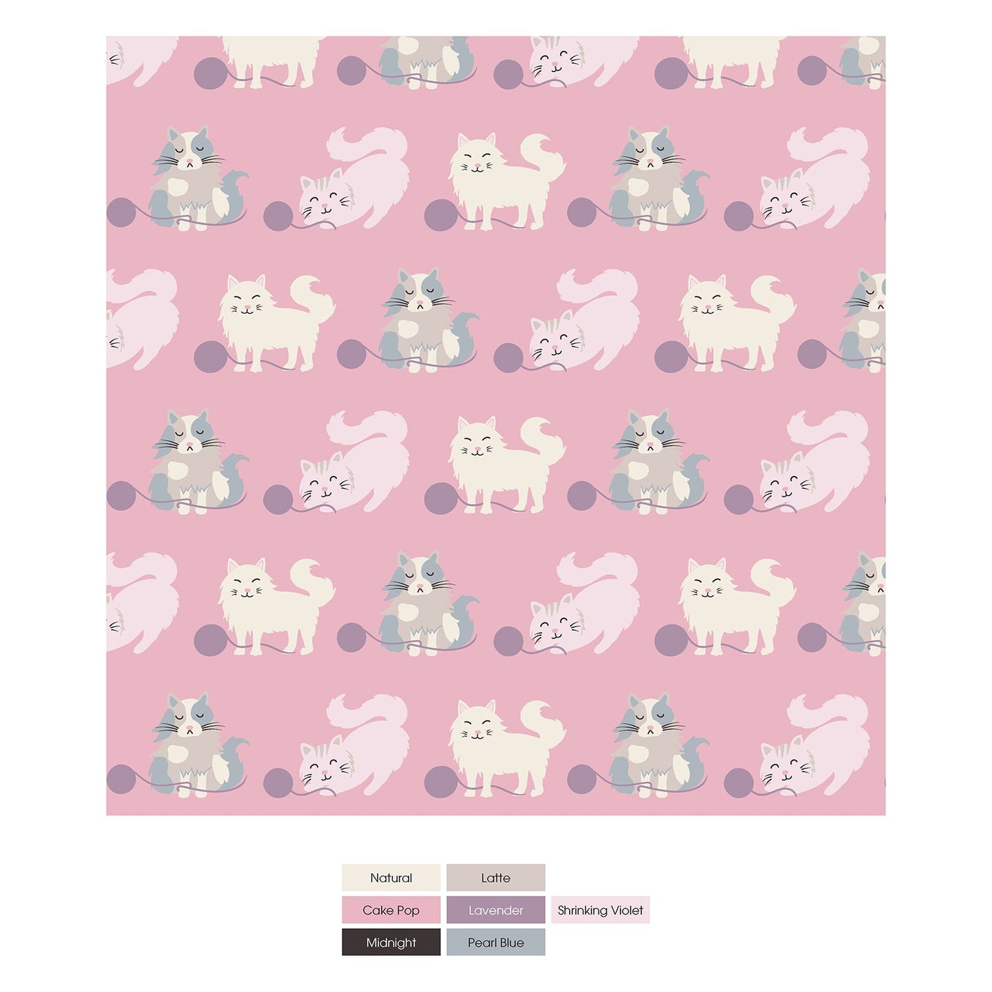 Print Convertible Sleeper with Zipper in Cake Pop Cats and Yarn