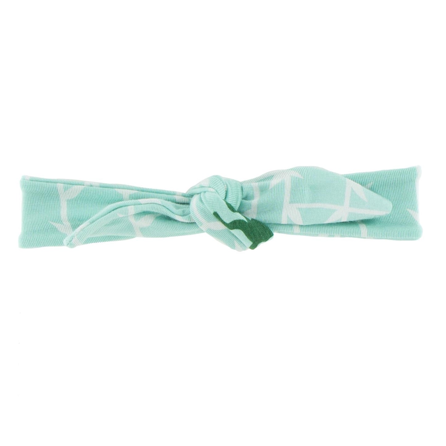 Print Bow Headband in Glass Forest Monkey