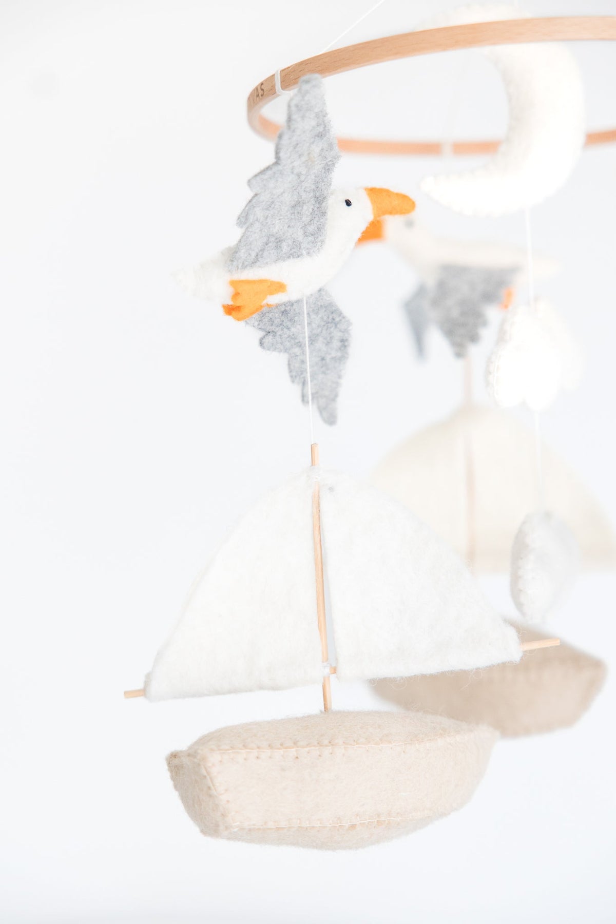 Sailboat & Seagull Crib Mobile