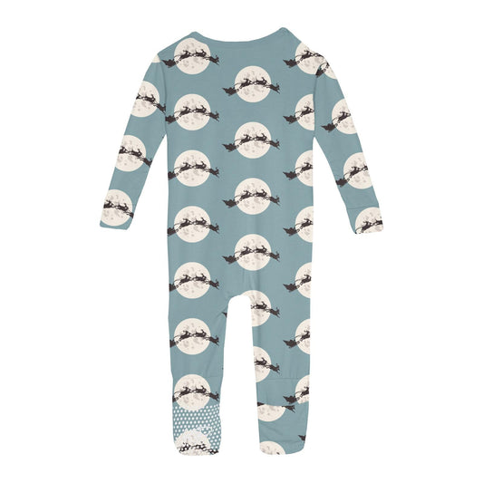 Print Convertible Coverall in Stormy Sea Santa's Sleigh