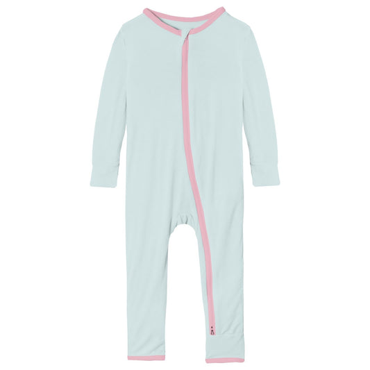 Applique Coverall with 2 Way Zipper in Fresh Air Watermelon