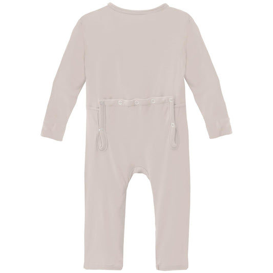Coverall with 2 Way Zipper in Latte
