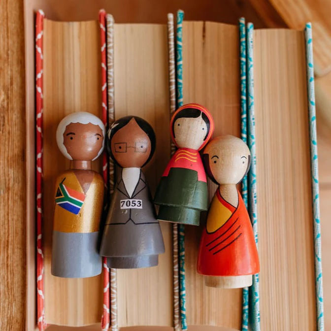 Doll Toy Buy Wooden Peg Dolls Gingerbread Peg Doll Set MakerPlace