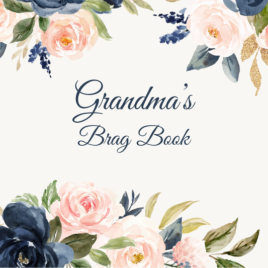 Grandma's Brag Book, Blue Floral