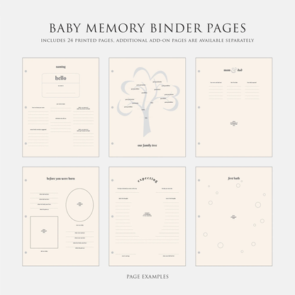 Baby Memory Binder