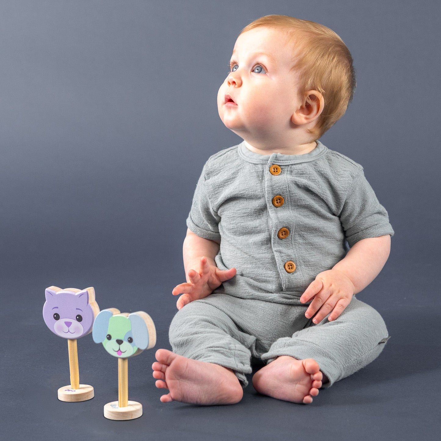 Grasp & Giggle Dog Rattle | Made in the USA 🇺🇸