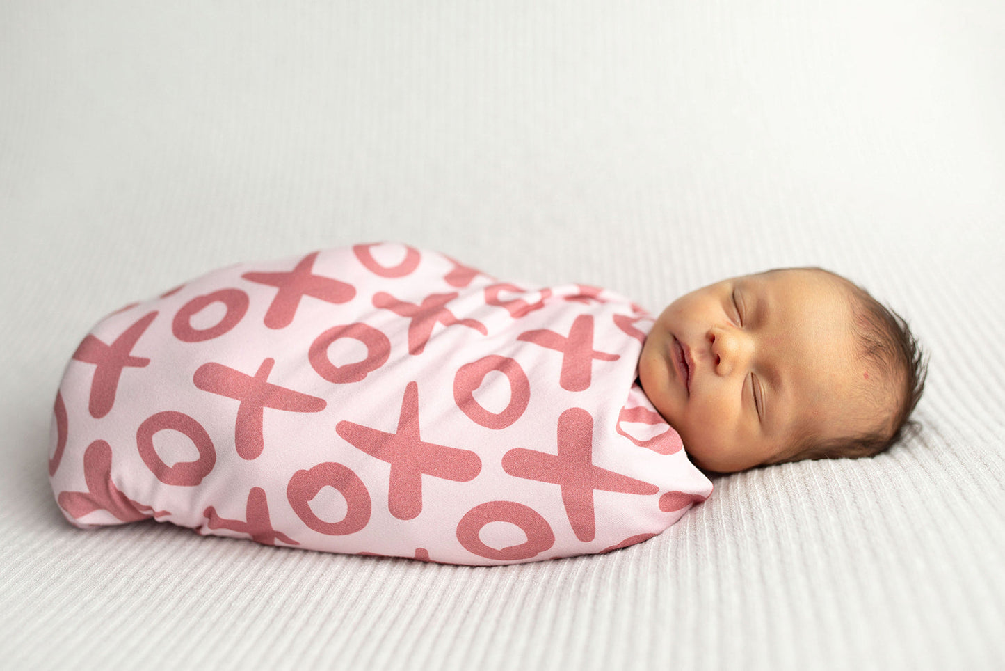 Valentine's Day XOXO Bamboo Newborn Swaddle Blanket