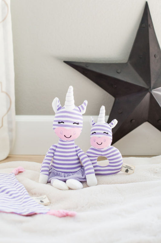 Cupcake the Unicorn - Teething Rattle