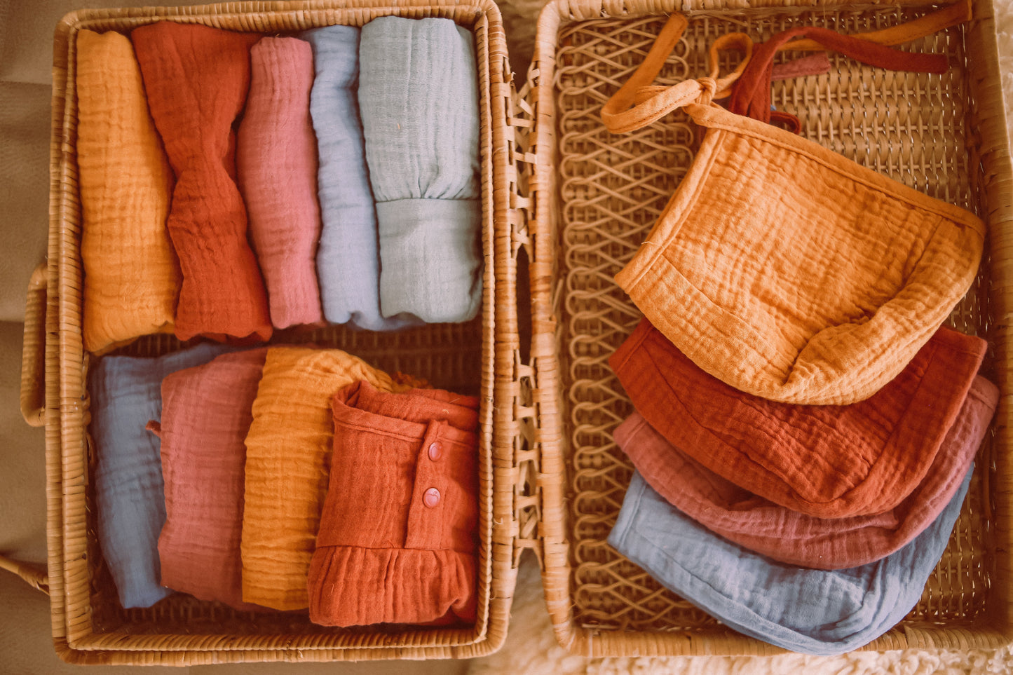 Muslin Bonnet - Mustard