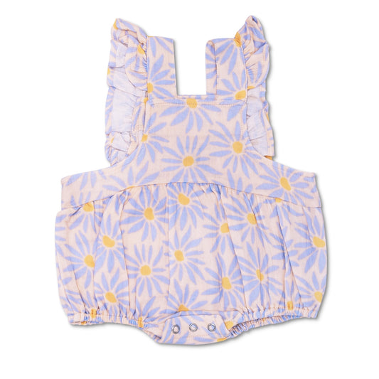 Muslin Flutter Sleeve Romper - Daisy Dreams