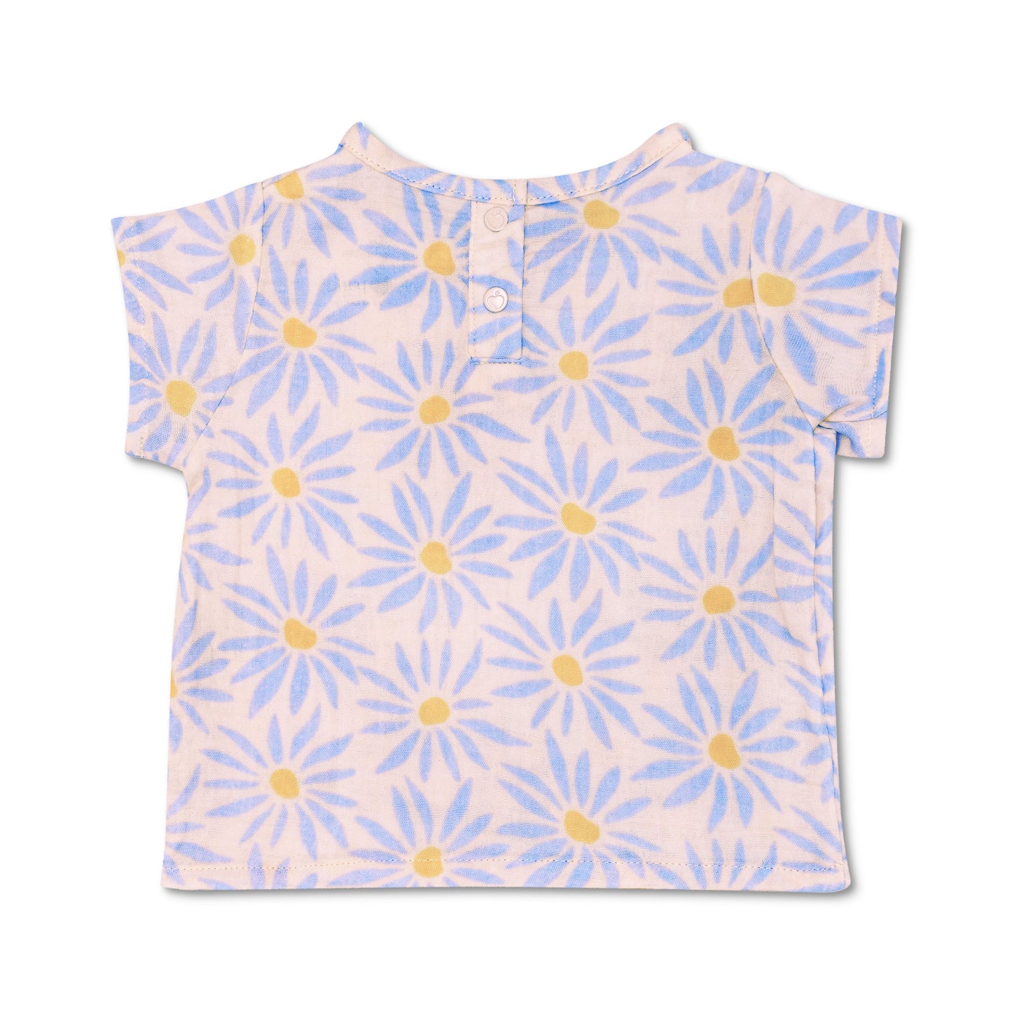 Muslin Short Sleeve Boxy Fit Top - Daisy Dreams