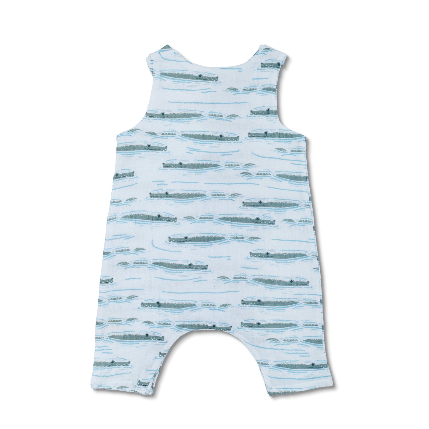 Muslin Snap Jumpsuit - Alligator Isle