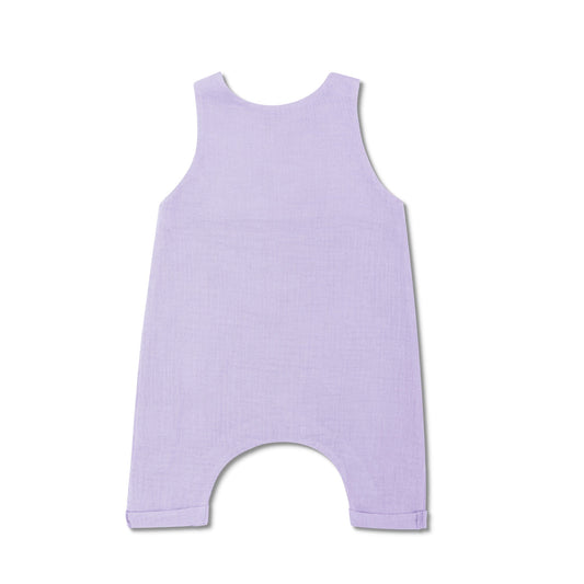 Muslin Snap Jumpsuit - Lavender