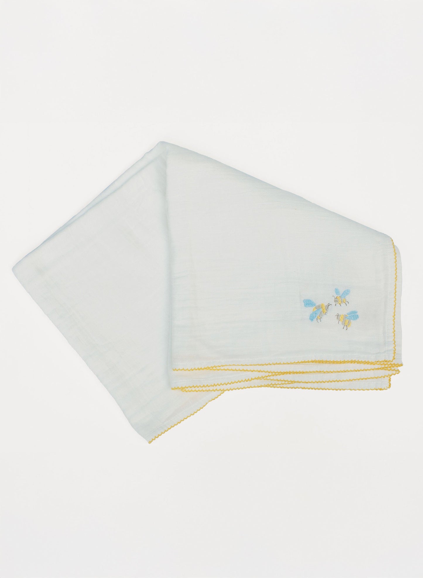 Baby Classic Bib - Embroidered Bee