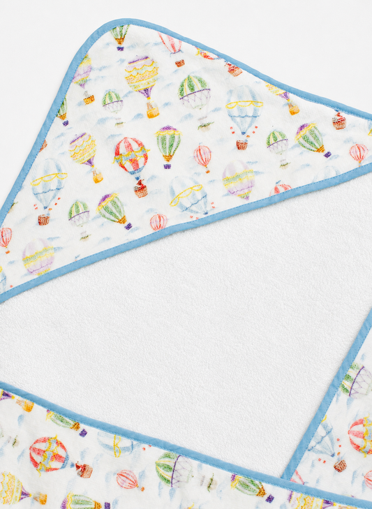 Hooded Bath Towel - Up Up & Away