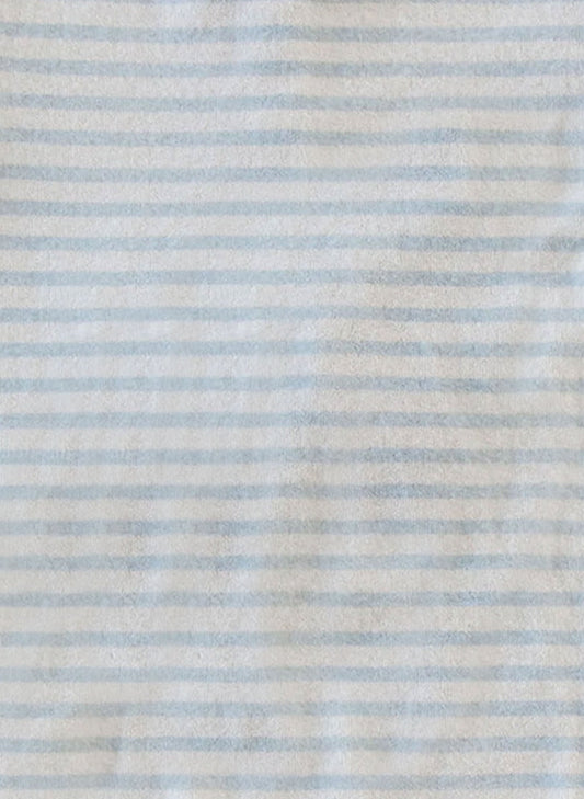 Walker Terry Romper - Blue & White Stripe