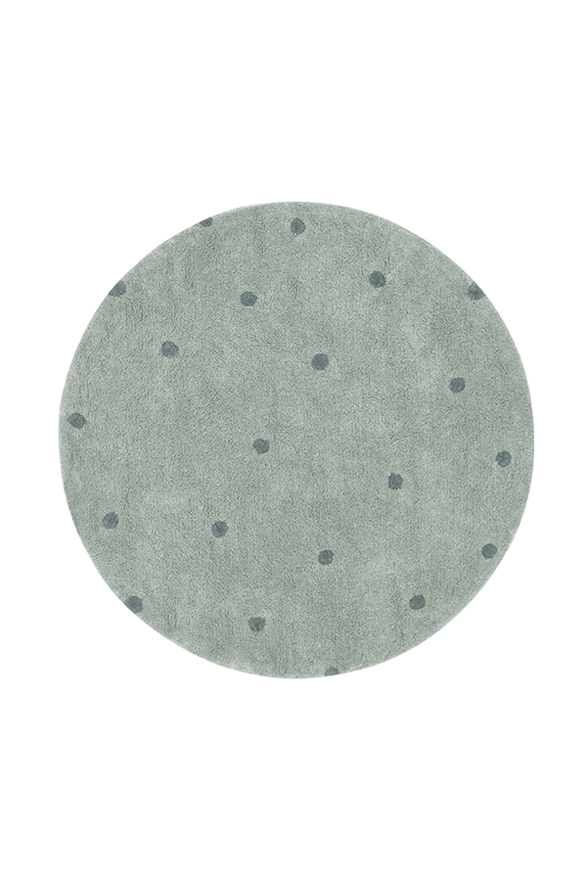 Round Dot Washable Rug