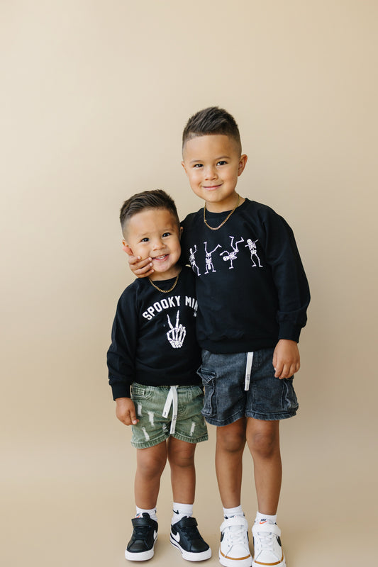 Organic Cotton Dancing Skeletons Crewneck Sweatshirt