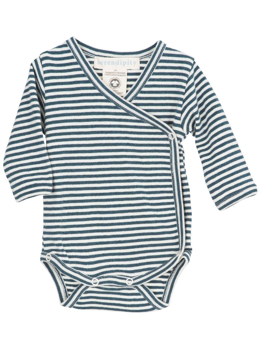 Wrap Body Bodysuit, Atlantic Striped