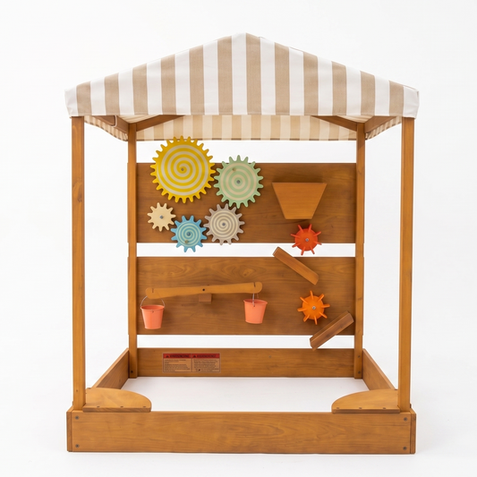 Koa | Outdoor Sensory Table with Water Wall and Play Market