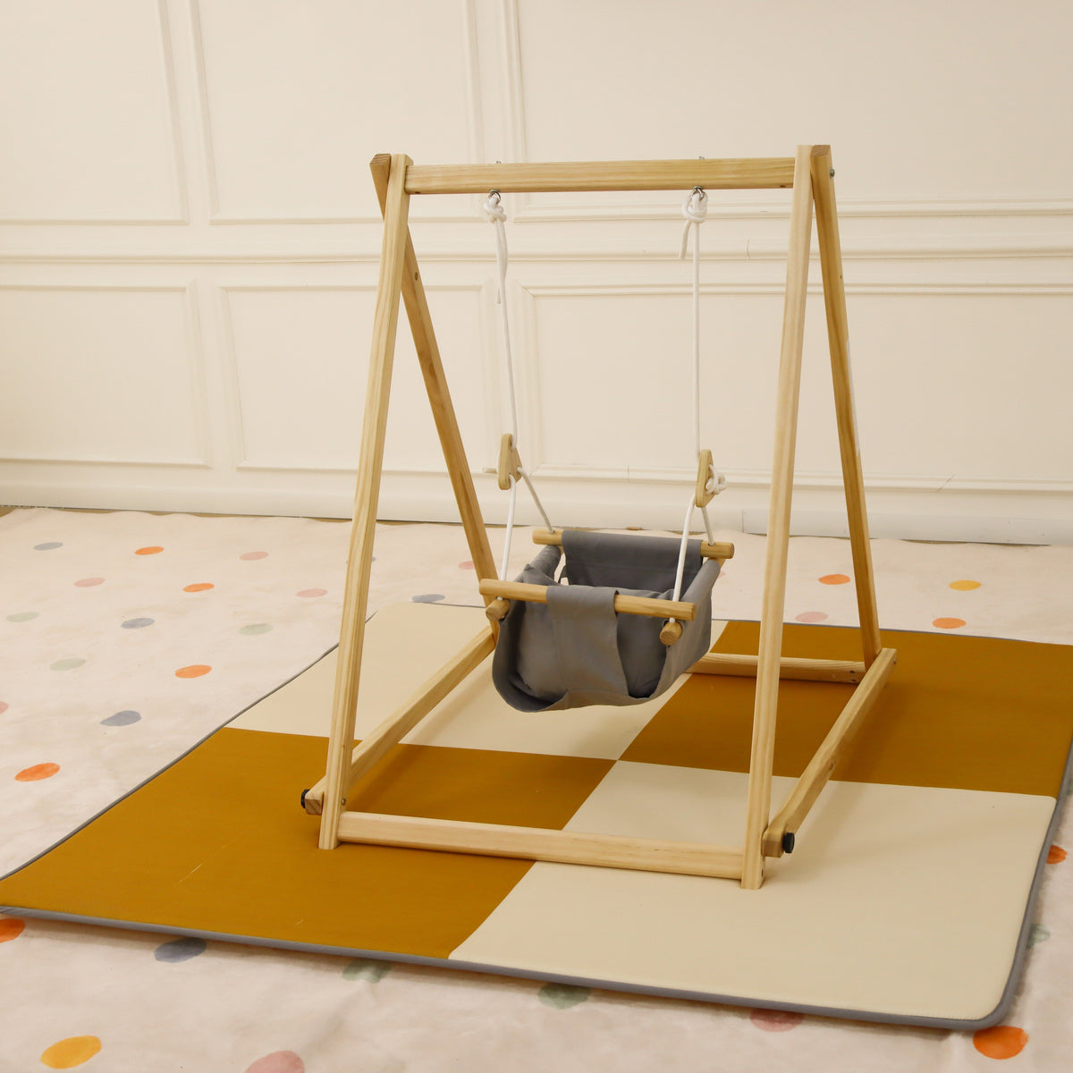 Spruce Swing Mat 63" x 63" | Foam Baby Play Mat for the Avenlur Spruce Foldable Baby Swing (Swing Not Included)