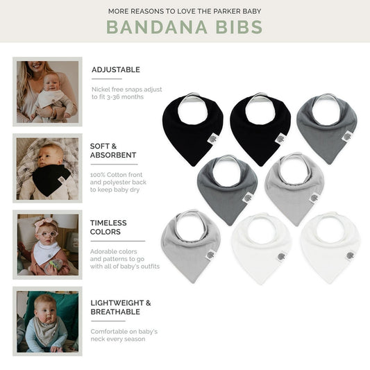 Basics Bandana Bib Set (8 pack)