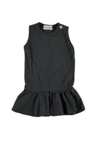 Anthracite Sleeveless Organic Cotton T-Shirt