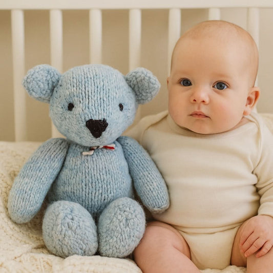 Wool Knit Buddy | Zee the Blue Bear