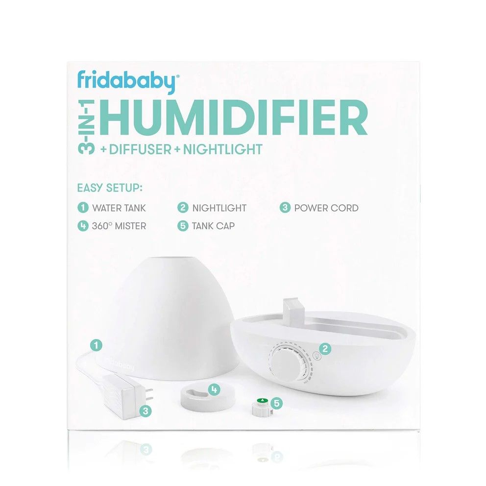 BreatheFrida 3-In-1 Humidifier, Diffuser, Nightlight