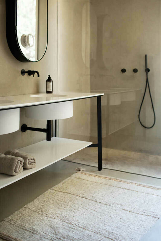 Bloom Organic Cotton Washable Rug, Natural