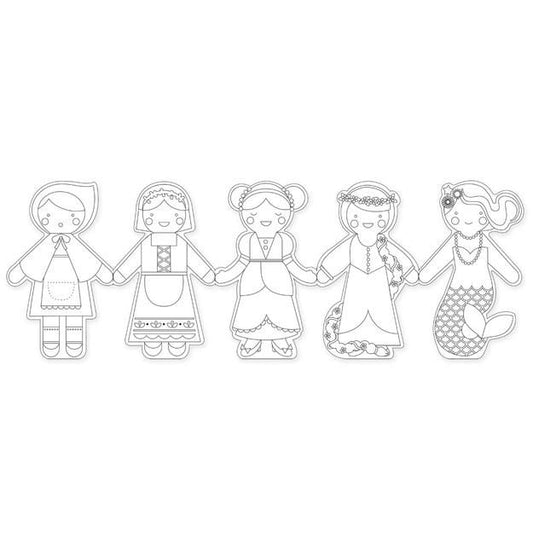 Fairy Tales Paper Doll Chain