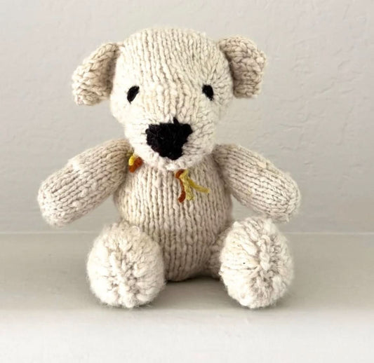Wool Knit Buddy | Vee the Cream Bear