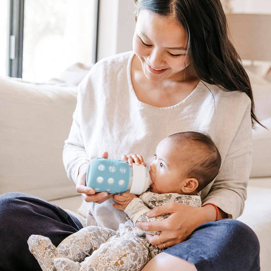Cantaloupe 8oz Glass Baby Bottle