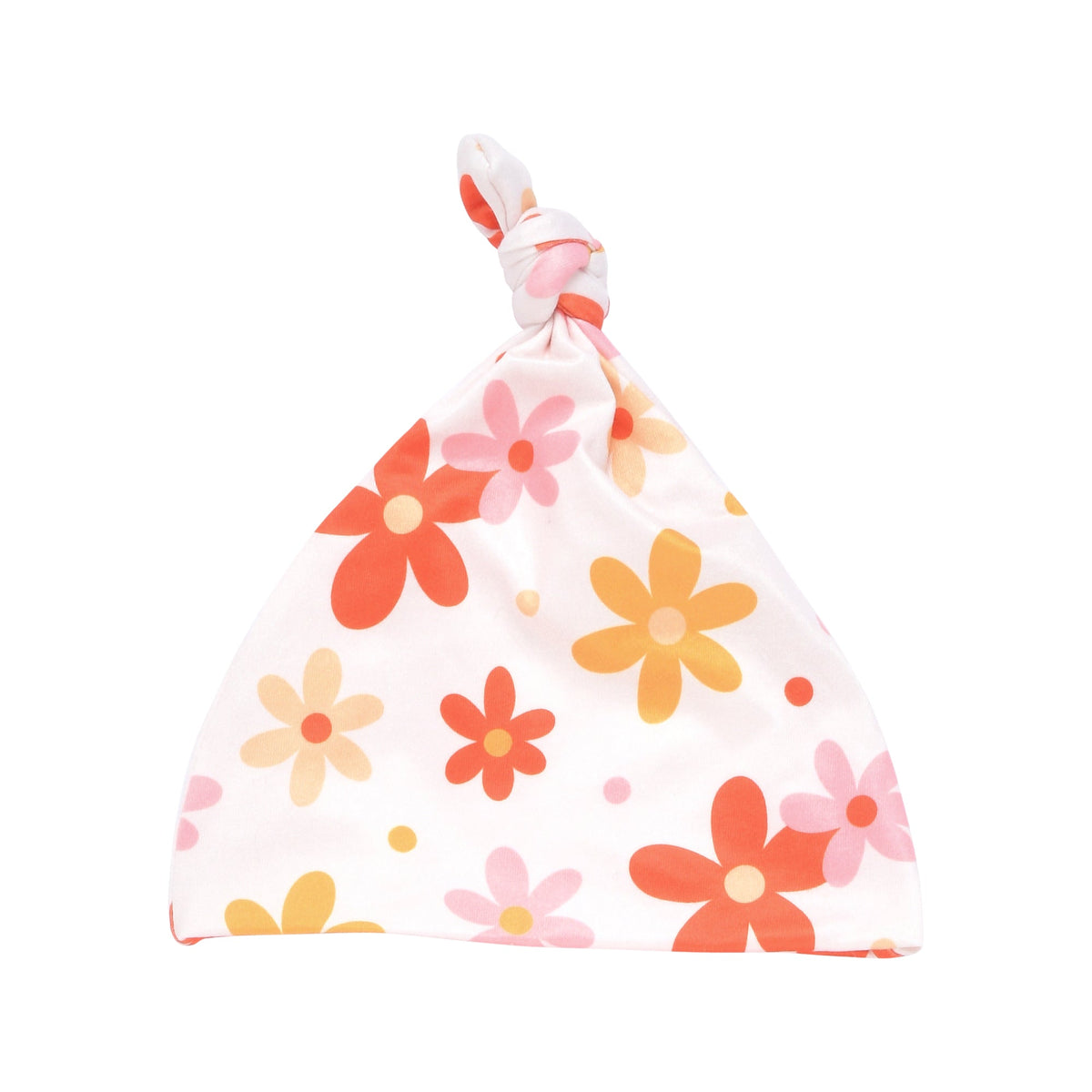 70s Groovy Flower Newborn Baby Hat