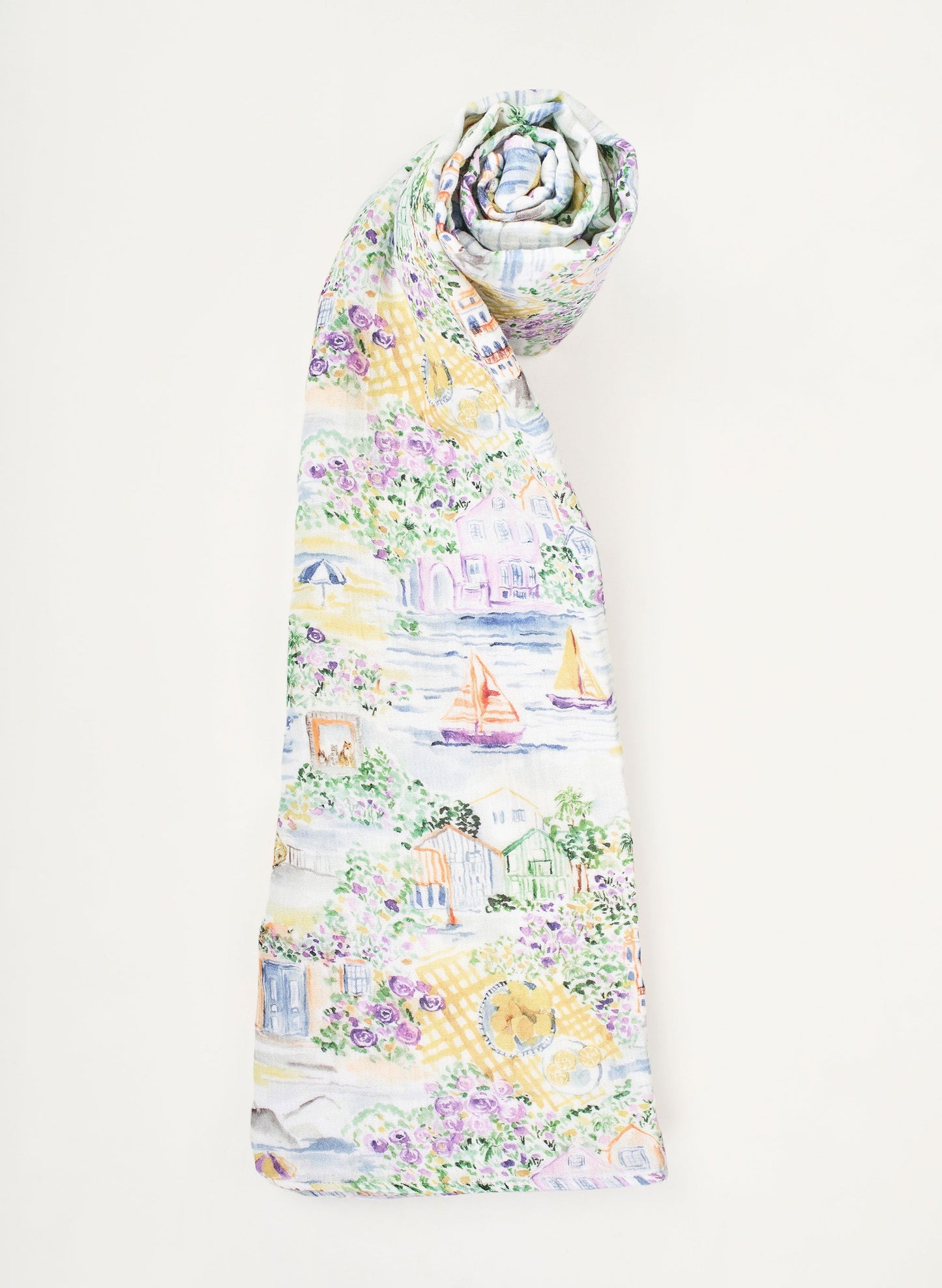 Baby Bib & Shawl Blanket Set - Limoncello