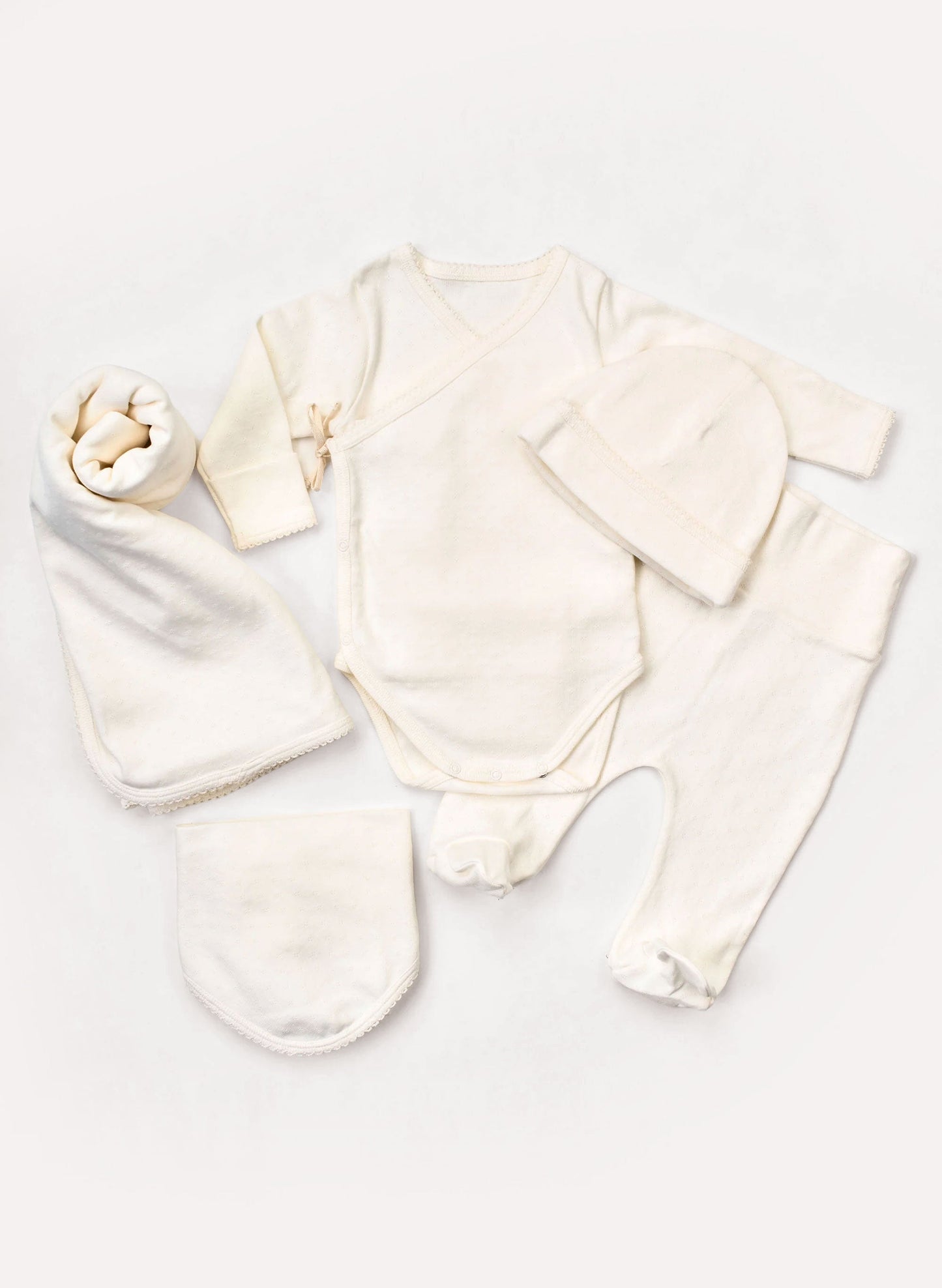 Welcome Baby Pointelle 5 Piece Set