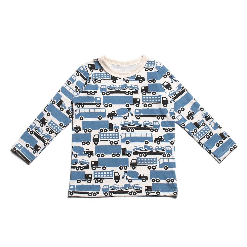 Long Sleeve Tee, Big Rigs Blue