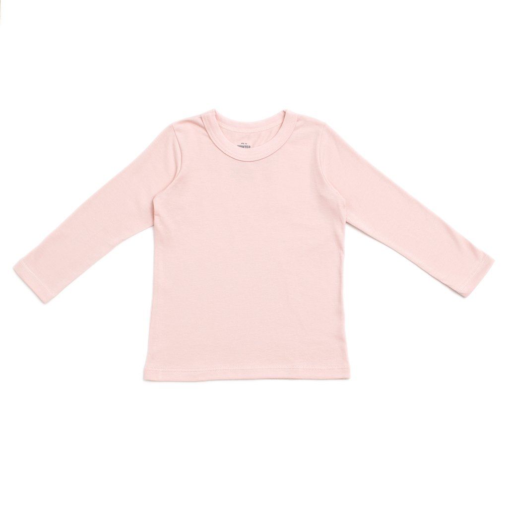 Long Sleeve Tee, Solid Pink