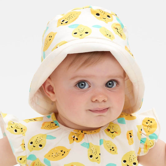 Organic Cotton Lemons Bucket Hat