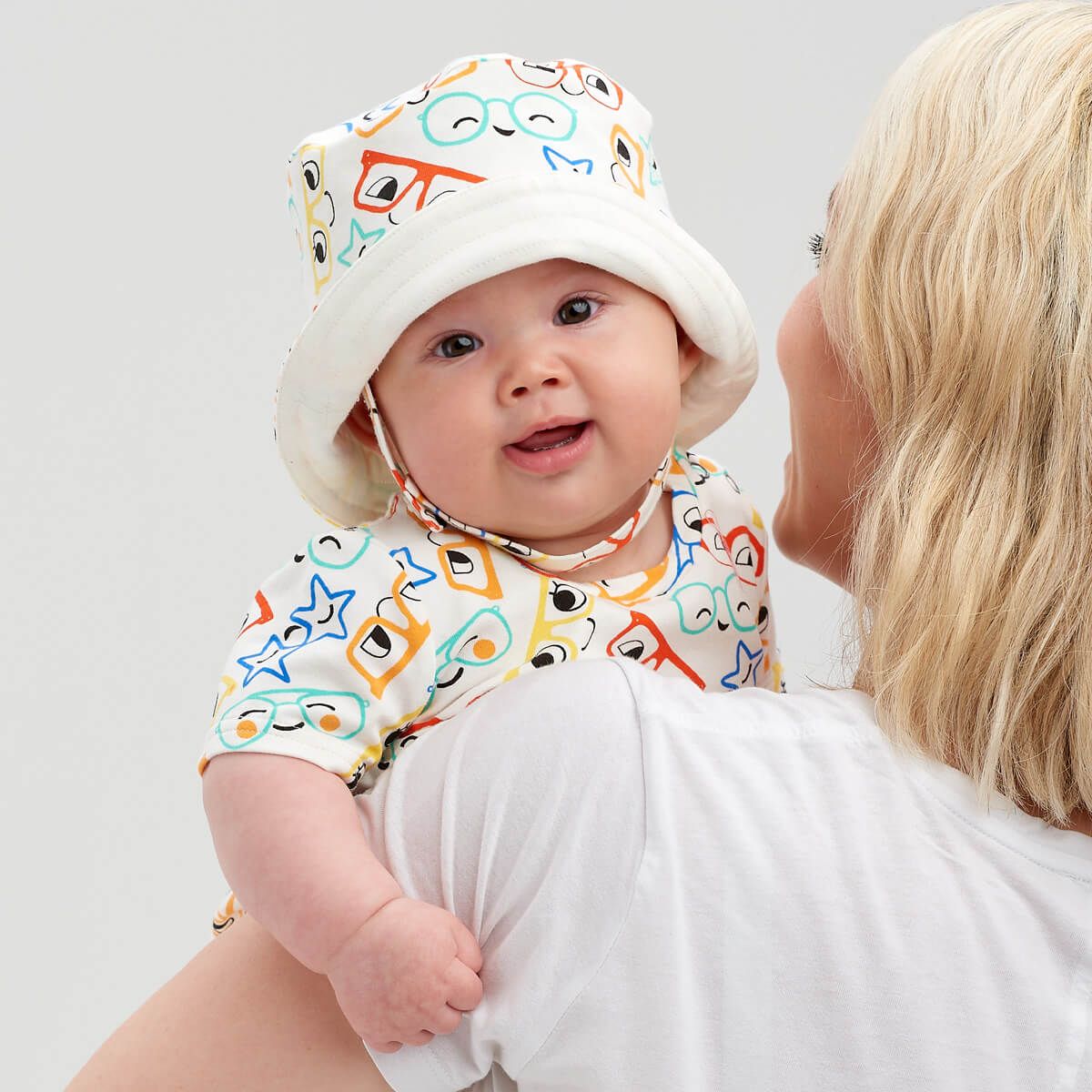 Organic Cotton Rainbow Sunnies Bucket Hat