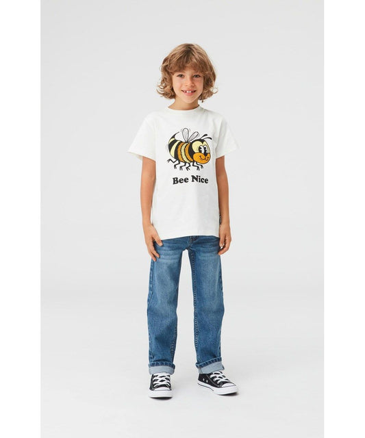 Road Whitestar Bee Nice Organic Cotton T-Shirt