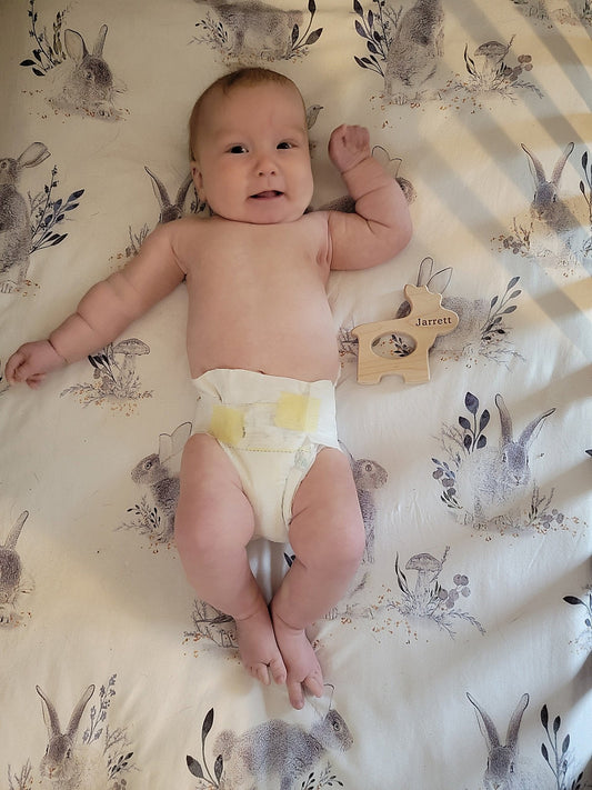 Moose Wooden Grasping Baby Toy