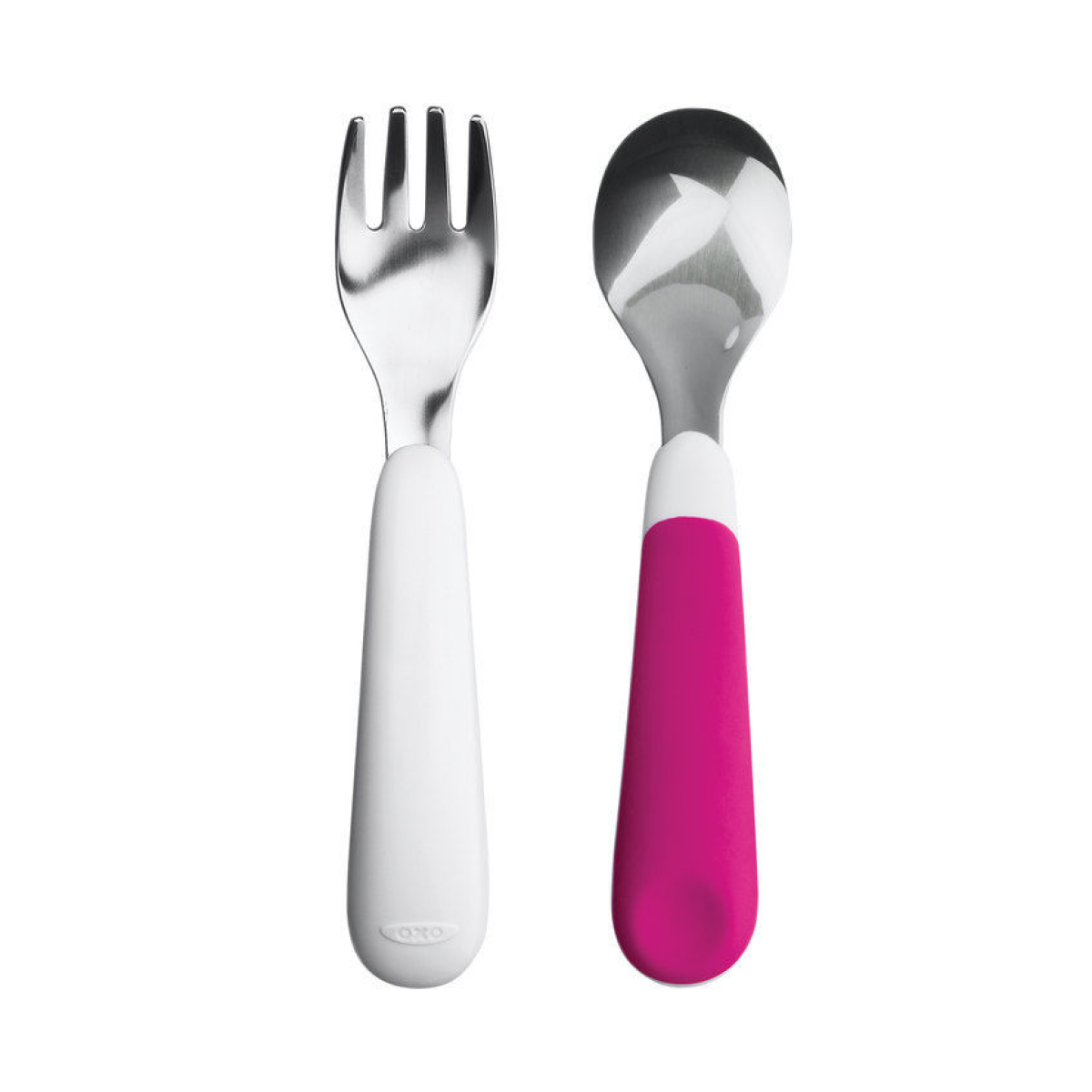 Pink Fork and Spoon Set