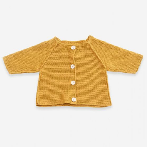 Knitted Jacket with Resin Buttons